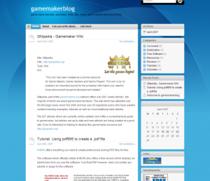 Game Maker Blog 2007